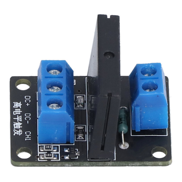 HY‑M285 1-kanals solid state-relémodul relé lavnivå drivermodul med sikring