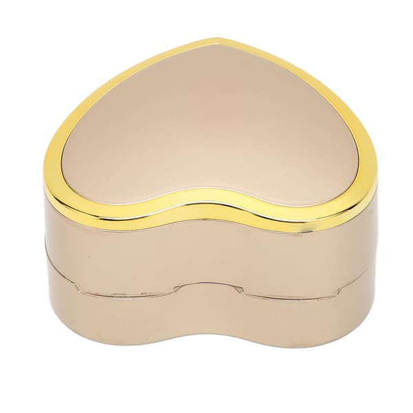 Hjärtformat Halsband Ask Elegant Smyckeskrin Presentförpackning med LED-ljus för Frieri Förlovning Guld