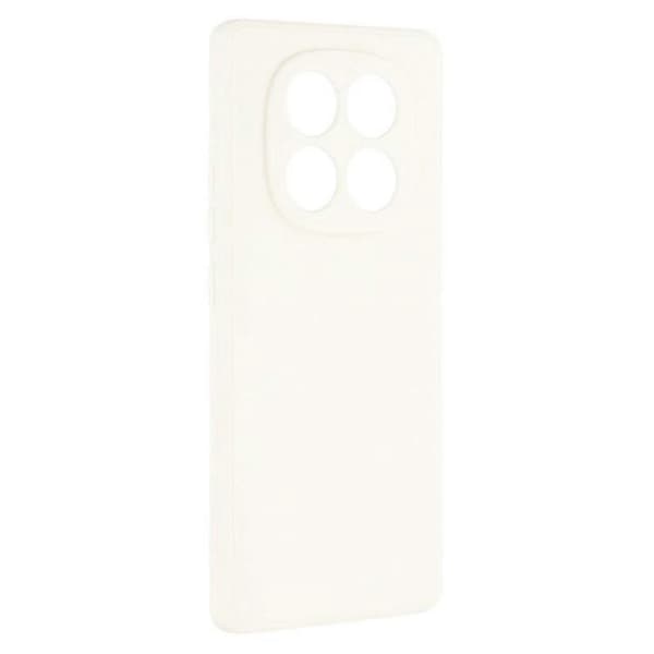 Bulk Buy Compatible with Xiaomi Redmi Note 14 Pro 5G Case Straight Edges Soft TPU Matte Phone Back Cover White
