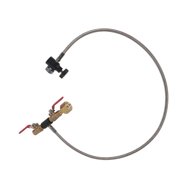 CGA-320 CO2-cylinderpåfyldningsadapter med slange til påfyldning af sodavandstank 36\" med måler