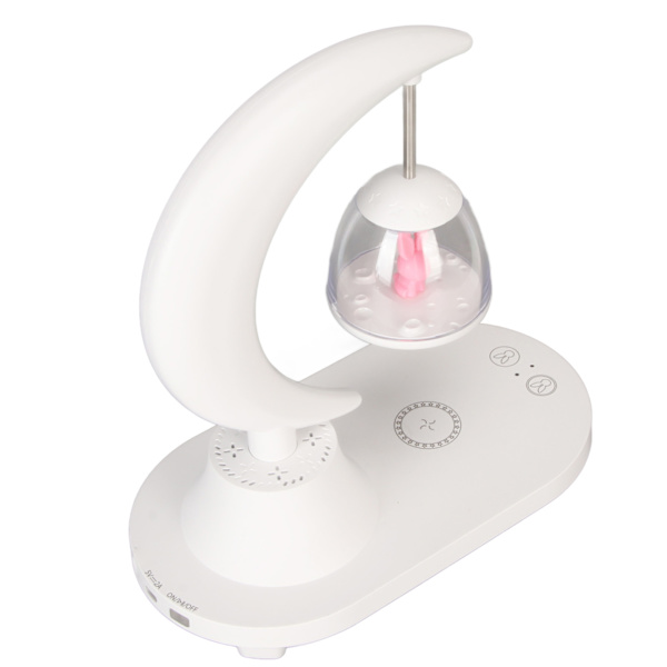 LED-nattlampa trådlös laddning bord BT-högtalare touch switch 8 färglägen barnläsning natt för familjekontor sovsal