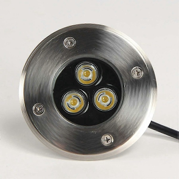 LED Upotettava Spottivalo Ulkokäyttöön Patio Ohut 3W LED Upotettava Spottivalo Ulkokäyttöön IP68 Vedenpitävä Ruostumattomasta Teräksestä Valaisinrunko - Keltainen Valo_SZXM