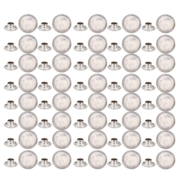 40 st 8 mm runda turkosa nitar spikar armband kläder dekoration DIY hantverk tillbehör 7#