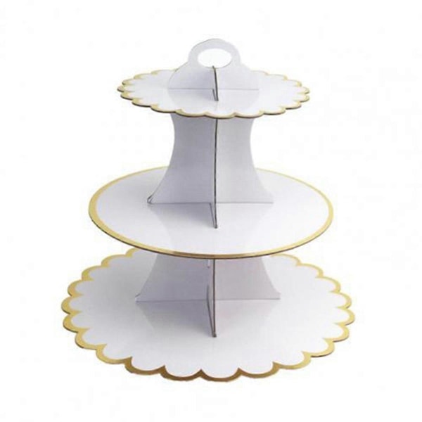 3-vånings serveringsbricka Cupcake Tower Cupcake-hållare för fester