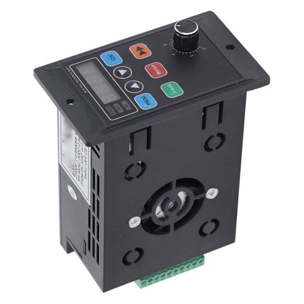 Frekvensomformer 1PH 176‑264V Inngang 3PH 0‑220V Utgang VFD 750W for Motorpumpe