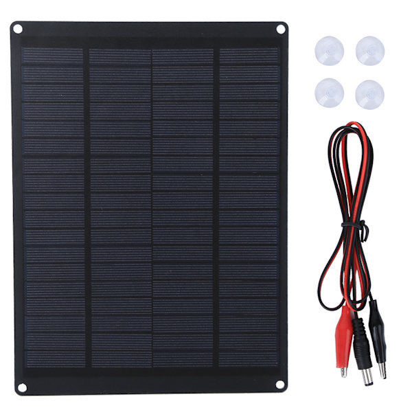 18V 5.5W Bærbart Polykrystallinsk Silicium USB Solcellepanel til Udendørs Opladning