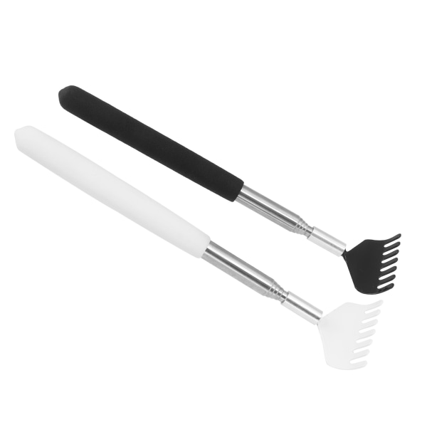 2st Back Scratcher Massager Bärbar Teleskopisk Rostfritt Stål Skrapverktyg