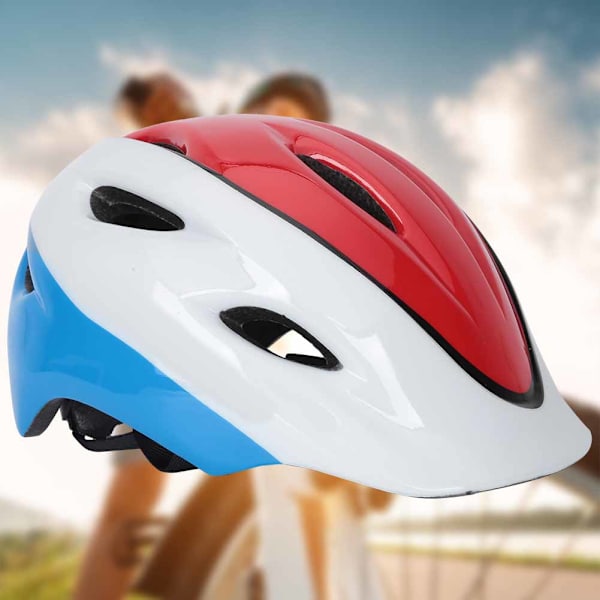 Barncykel Cykelhjälm Skyddsutrustning Klättring Rullskridskoåkning Säkerhetshjälm Hatt (Röd)
