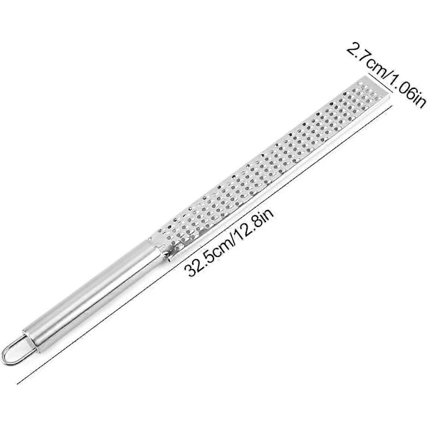 Langt Håndtag Rivejern, 3 STK Zester Manuel Rivejern Håndholdt Ostehøvl Rustfrit Stål Citron Zester Køkkenredskaber Ergonomisk Håndtag til Citron Muskatnød Cho