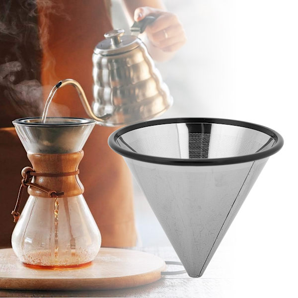 YJ‑99A3 Kaffefilter i rustfrit stål Te Kaffedrypper Kaffesi