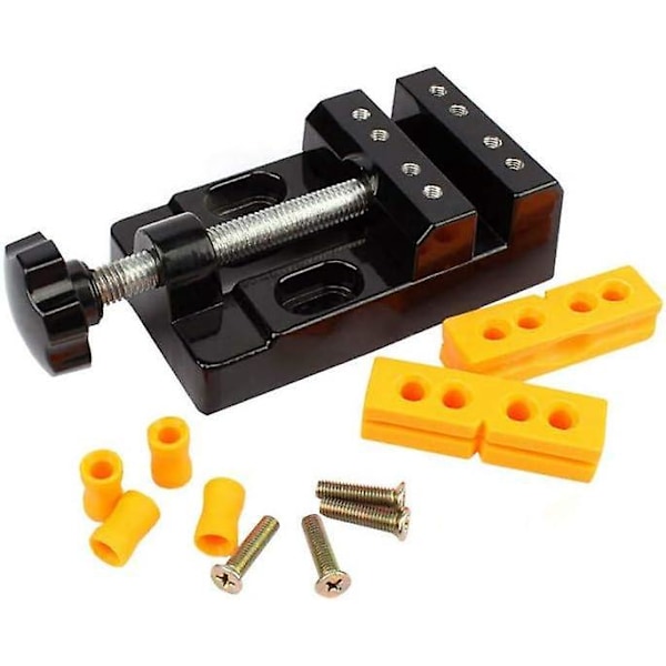 Mini Flat Clamp Vise til Smykker og Urreparation Kompakt Åbning Parallel Bordværktøj