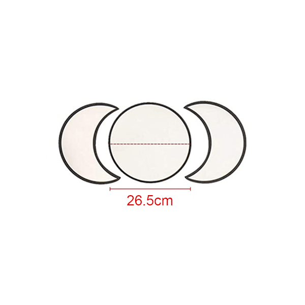 3 stk. Naturlig Dekoration Akryl Månefase Spejle Hjem Indretning Design Træ Måne Fase Spejl Boheme Vægdekoration