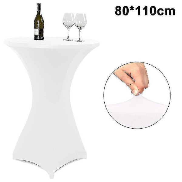 Fyrvägs Åtsittande Stretch Cocktail Runt Spandex Bordsöverdrag
