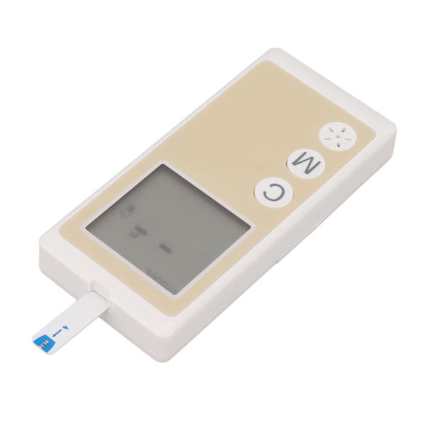 Blodsukkermåler Kit Bærbar Stemmemeddelelse Automatisk Diabetes Test Meter med Teststrimler til Hjemmeselvbodsukkermåling