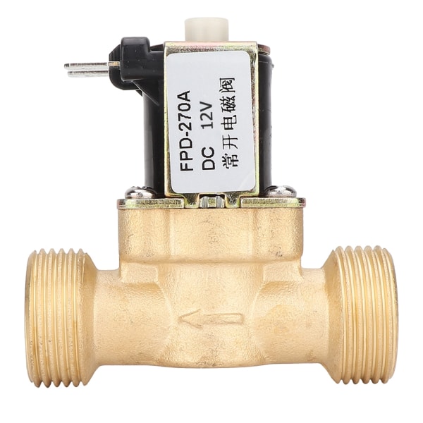G3/4" Normalt öppen mässingsmagnetelektromagnetisk ventil Vatteninloppsbrytare (DC12V)