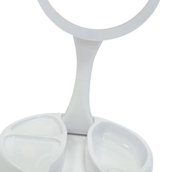 Dubbelsidig sminkspegel LED Light Up Vikbar justerbar kosmetisk bordsskiva batteriladdningsspegel