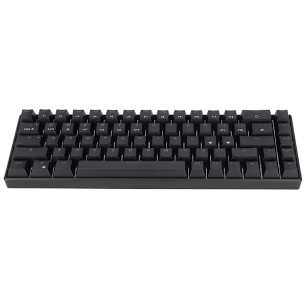 Trådløst 2.4 G mekanisk tastatur sort 68 taster RGB dynamisk baggrundsbelysning trådløst gaming tastatur til WindowsBlue Switch