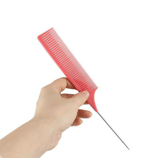 6 x Professionell Vävning Slingor Foliering Hårkam för Hårstyling