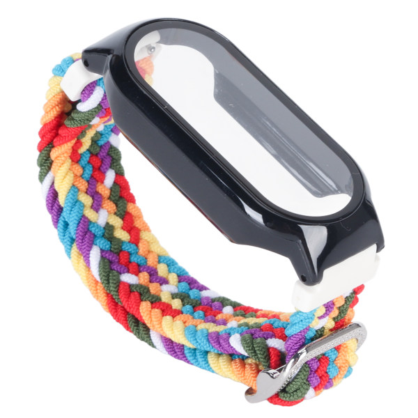 3 i 1 watch Case Byte av watch Case för Mi Band 7 Färgglada band Svart skal