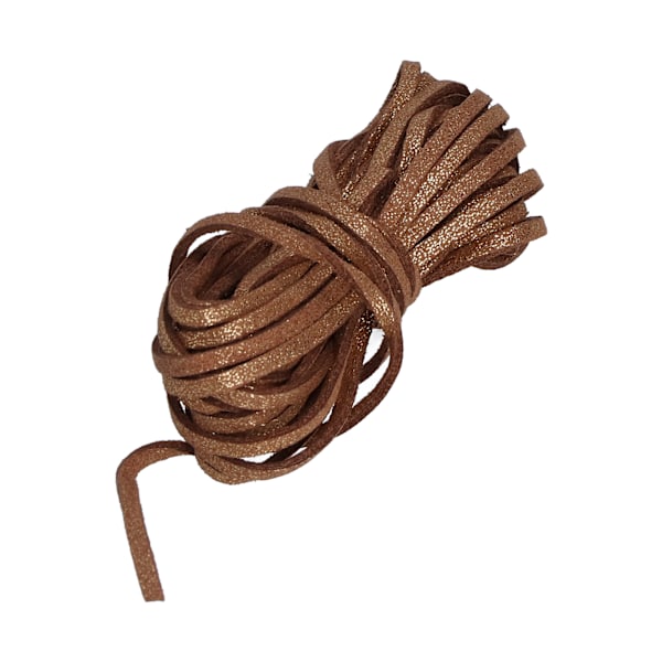 Sammetsrep Dubbelsidig Glittrande Nylon för DIY Halsband och Armband 5 Meter (Gyllene)