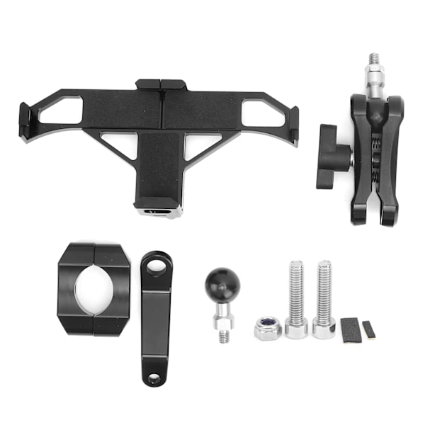 Universal motorcykel telefonholder til 22mm styr 360 graders roterbar telefonmontering beslag