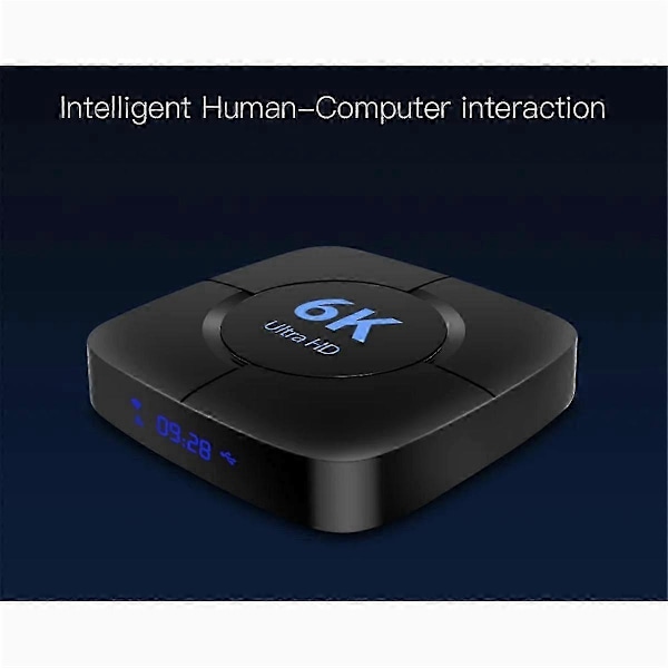 Älykäs 6K TV-boksi Android 10 Allwinner H616 Quad Core 2.4G/5GHz Wifi BT 32GB 6K 4K HD Video Media Player Set EU-pistoke