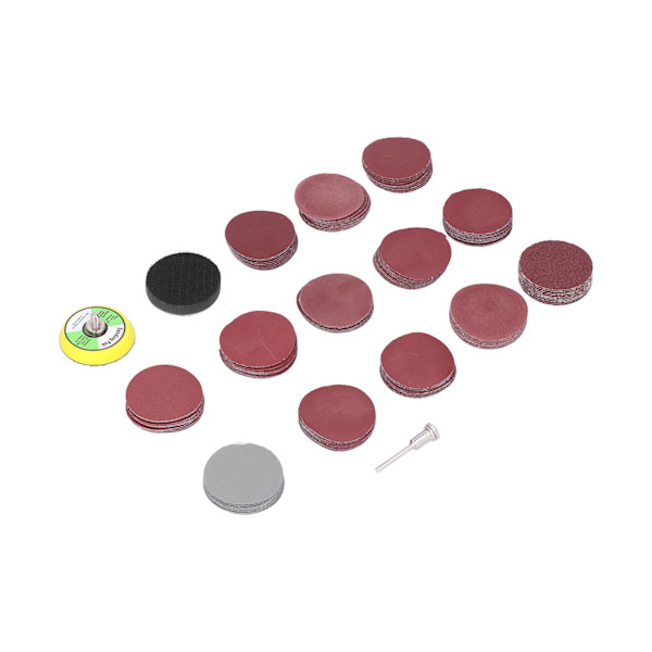 133 st sandpappersskiva kit polering med slippapper slippapper rund 2in DM05601281