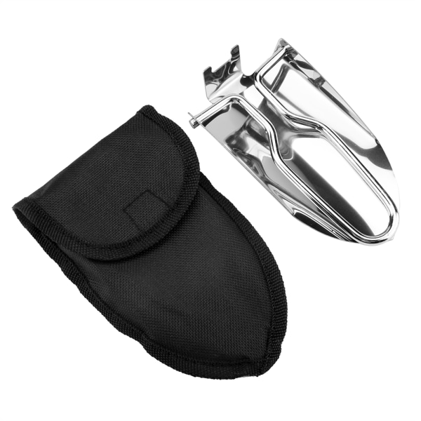 Bärbar mini hopfällbar spade Survival Spade Multifunktionell för utomhusfiskecamping