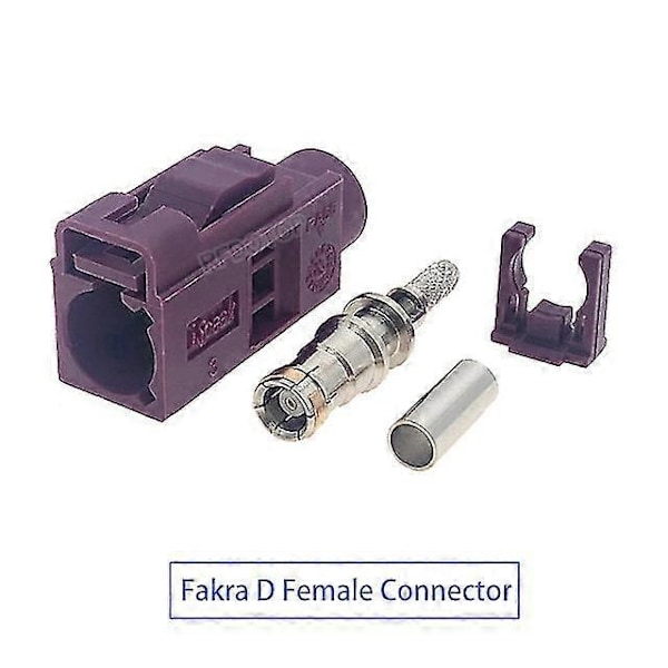 Fakra A B C D E F G H I K Z Hona Krympkontakt Bilradio Fm Gps Antenn Fakra Adapter För Rg316 Rg174 Pigtail Kabel Fakra D Hona