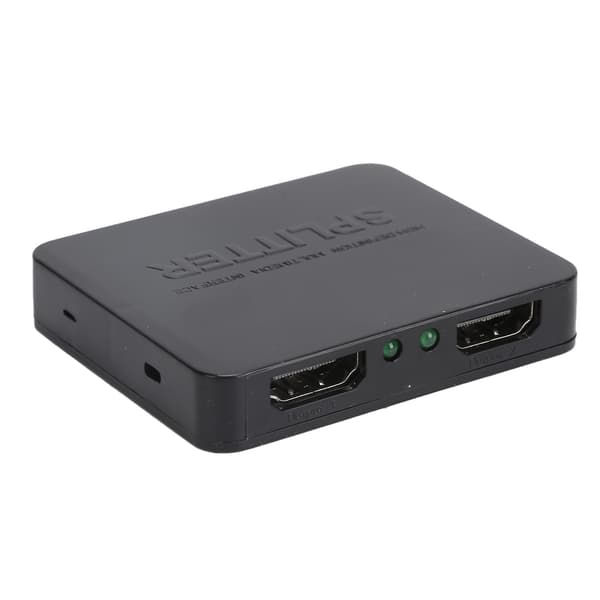 1 in 2 ut HD Multimedia Interface Splitter för duplicering/spegling av förstärkare, dubbla bildskärmar 4K 1080P 3D