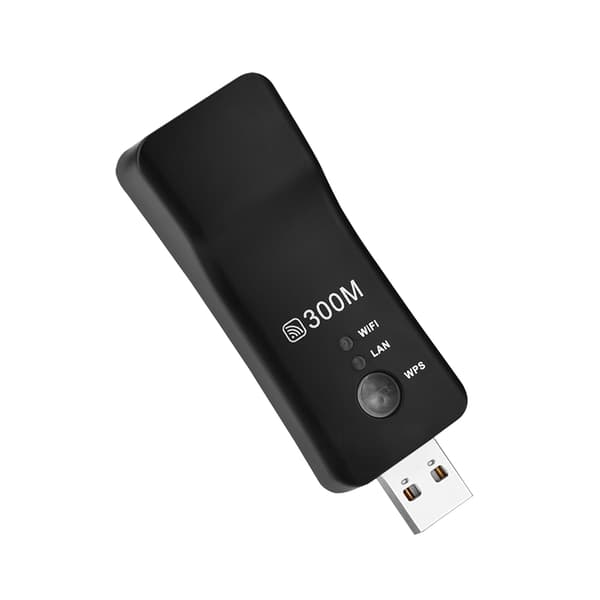 Mini 300M USB Trådløs Repeater Signalforstærker AP WiFi Smart TV Netværksadapter