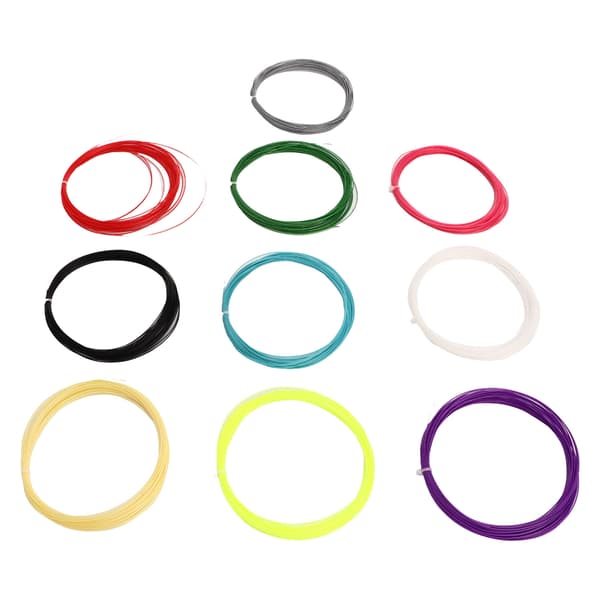 10 stk Fargeblanding Badminton Racket Streng Høy Elastisk Badminton Racket Line Erstatning Andre Generasjon 28lbs