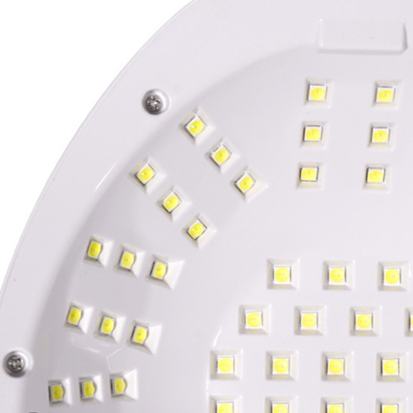 UV-gel neglelampe Hurtigtørrende 63 stk. lampechips 4 timer Kraftig 288W neglekunstlys 100-240V Hvid EU-stik