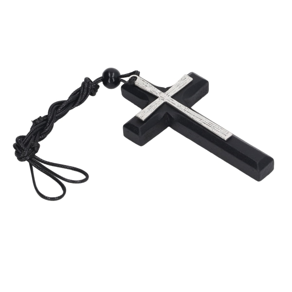 Wood Cross Kaulakoru Puinen Auto Taustapeili Riipus Miehet Naiset Pojat Tyttö Lapset Lapset Teinit Lahja