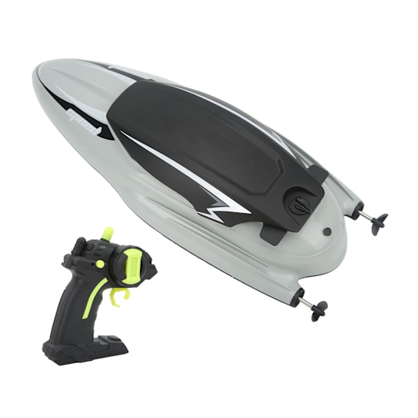 RC Racing Båt Vanntett ABS Anti-Drop Raskere Kjøring Stabil Ytelse Fjernkontroll Båt 2 Batteri Grå