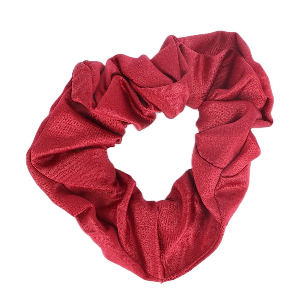 Elastiska hårscrunchies enfärgade mjuka tyghårband scrunchies håraccessoarer för flickor röd