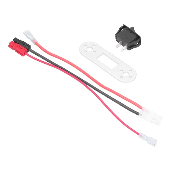 For Tamiya-stil kontakt med mini vippebryter, solid, holdbar, sikker, effektiv batteriladekabeladapter 125 250VAC