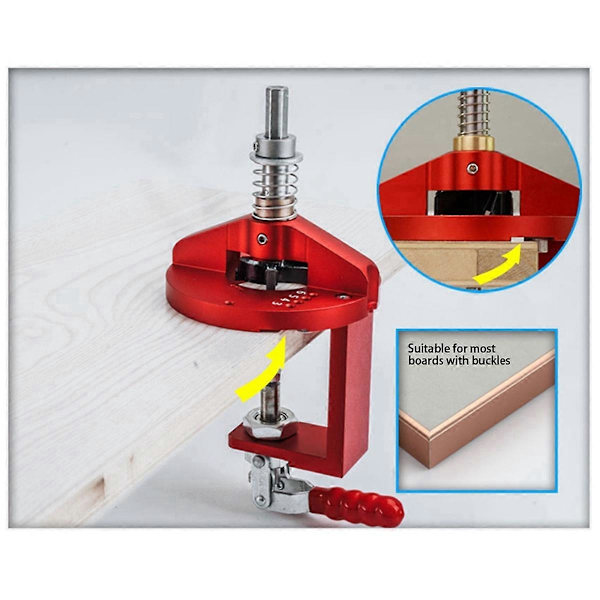 Multifunktionelt 35 mm hængsel jig kit træbearbejdning hul bore guide