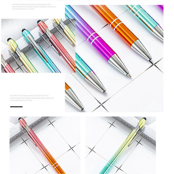50 stk. Gradient Metal Kuglepenne Touchscreen Kuglepen C
