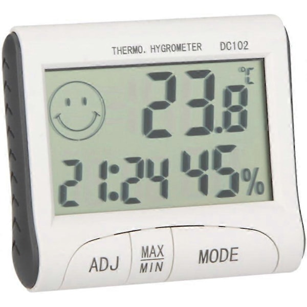 CD Rum Termometer Mini LCD Digitalt Rum Termometer Hygrometer Termometer Ur Skrivebord Vejr S