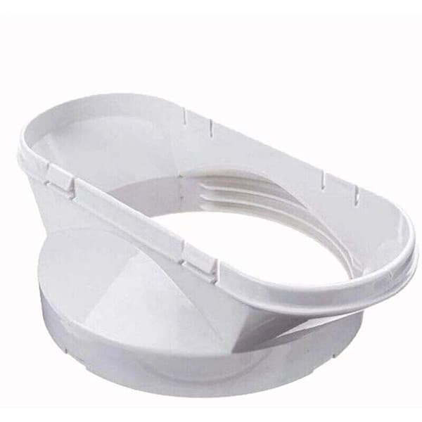 13 cm Durable Portable Air Conditioner Accessories Practical Window Plate White Exhaust Pipe Connector Duct Adapter Part