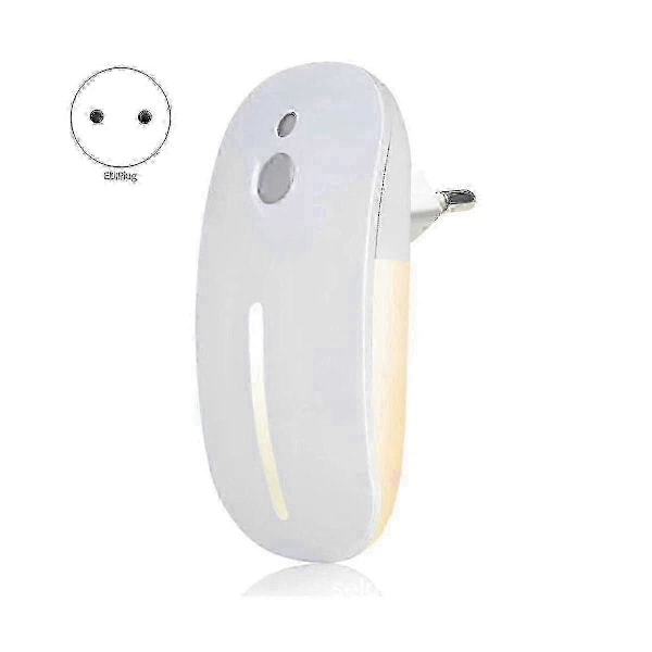 LED Nattlampa Rörelsesensor Trådlös Plug in EU 220V Nattlampa för Hall Korridor EU-kontakt