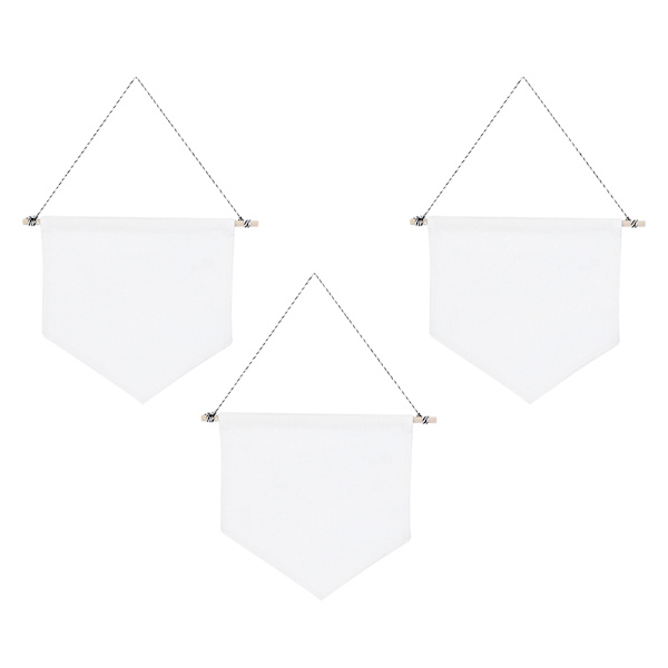 3 st Pin Wall Display Blank Banners Badge Lapel Brosch Display Hänge Dekoration Heminredning Tillbehör Vit M