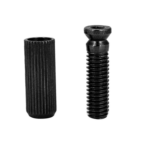 2 st 8 mm justerbara tremolostallpinnar och ankare för elgitarr för Floyd Rose (svart)