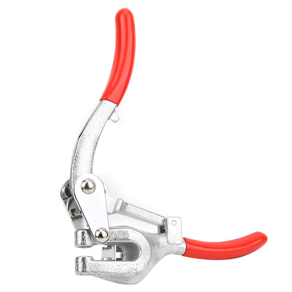 1 stk. Håndholdt Power Punch Kit Rustfrit Stål Jern Plast Hulpunch Tang-sort+rød (Skallfarven sendes tilfældigt)