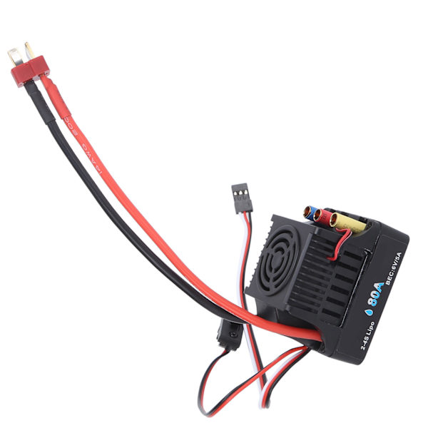 RC 80A børsteløs vanntett ESC elektronisk hastighetskontroller for 1/8 RC biloppgraderingsdeler