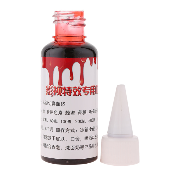 30ml Professional Fake Blood Special Halloween Wound Scars Zombie Fancy Make Up Fake Blood
