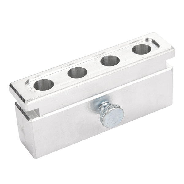 4 hulrum DIY læbestiftform læbepomadefremstiller i aluminiumslegering (engangsbrug)