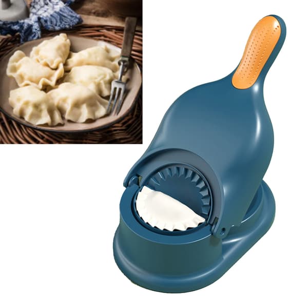 Dumpling Maker PP Manuell Dumpling Skin Maker Formpressmaskin DIY-verktyg för hemköket Blå