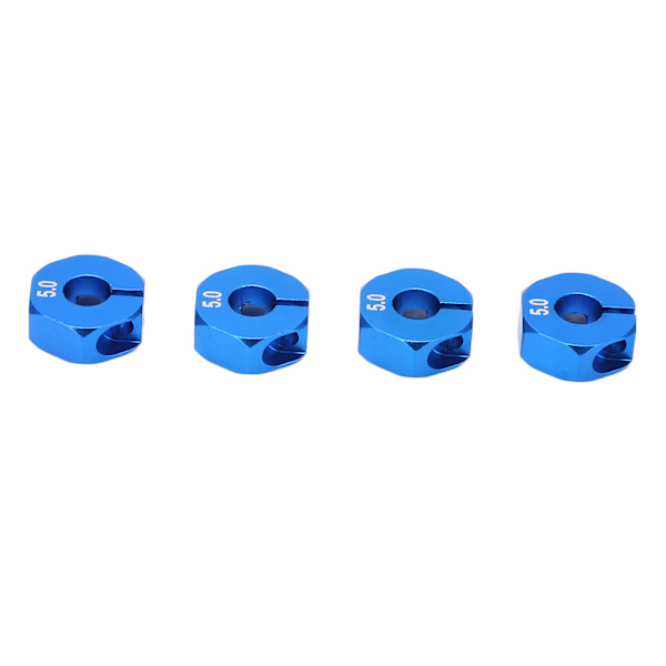 4 stk 12mm hjul sekskant navadapter kombiner kobling med pinner skruer RC bil reservedeler for 1/10 RC bil blå